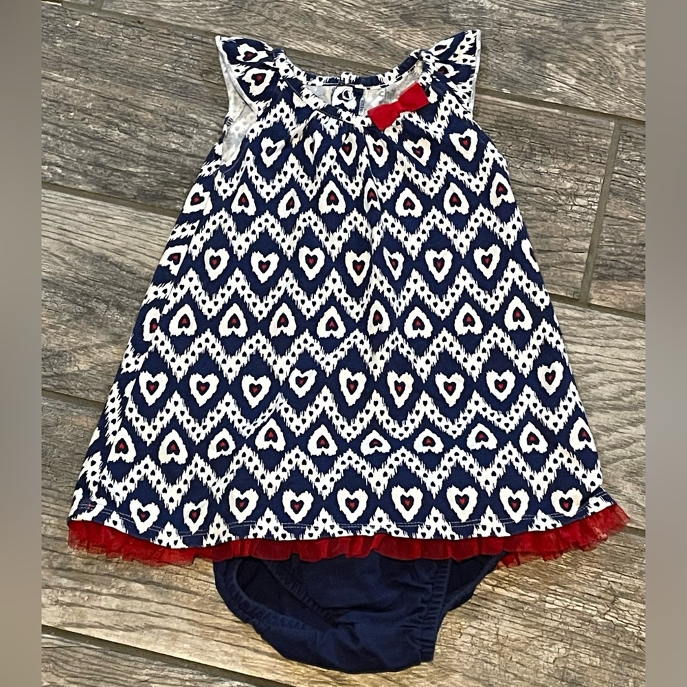 Girls’ Dress and Bloomers - Size 12m